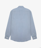 Camisa Hombre Tencell Manga Larga Celeste Leo
