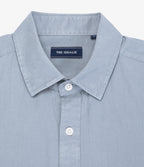Camisa Hombre Tencell Manga Larga Celeste Leo