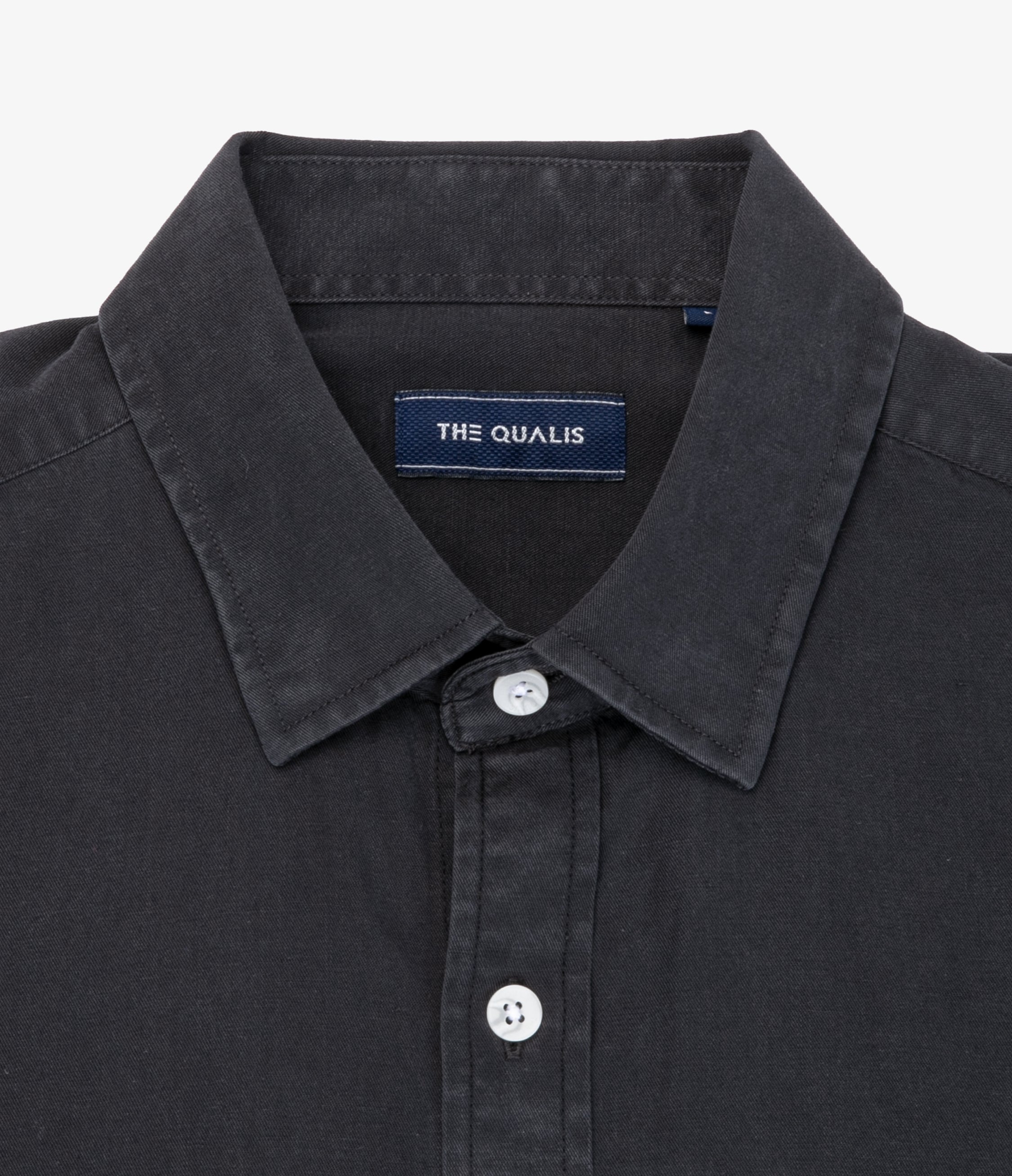 Camisa Hombre Tencell Manga Larga Gris Marengo Leo