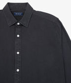 Camisa Hombre Tencell Manga Larga Gris Marengo Leo