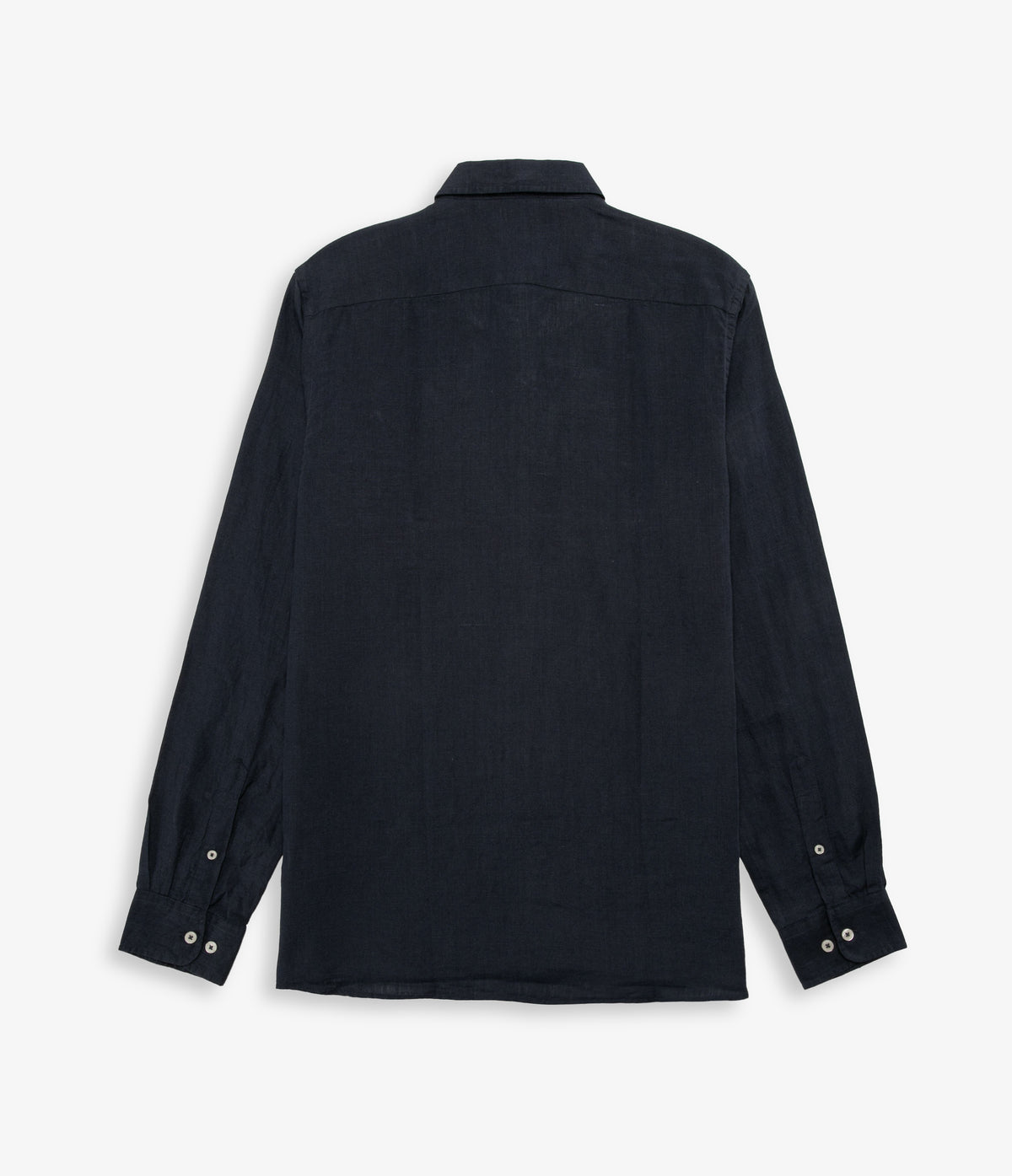 Camisa Hombre Lino Manga Larga Azul Marino Sicilia