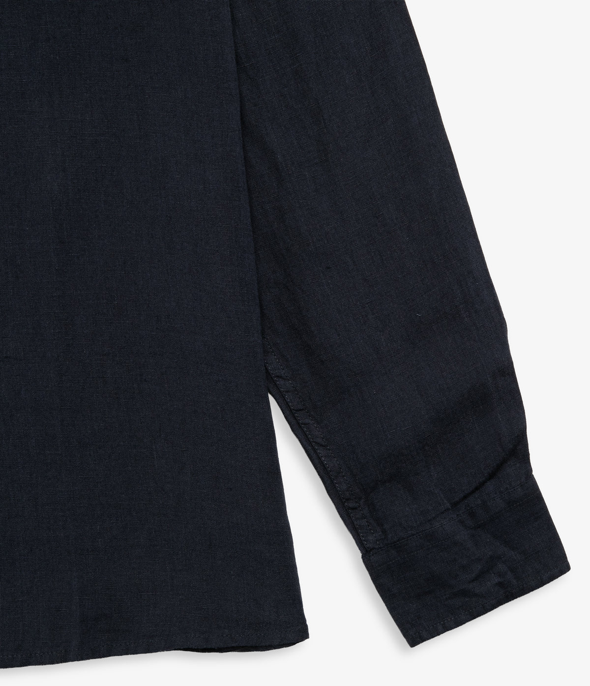 Camisa Hombre Lino Manga Larga Azul Marino Sicilia