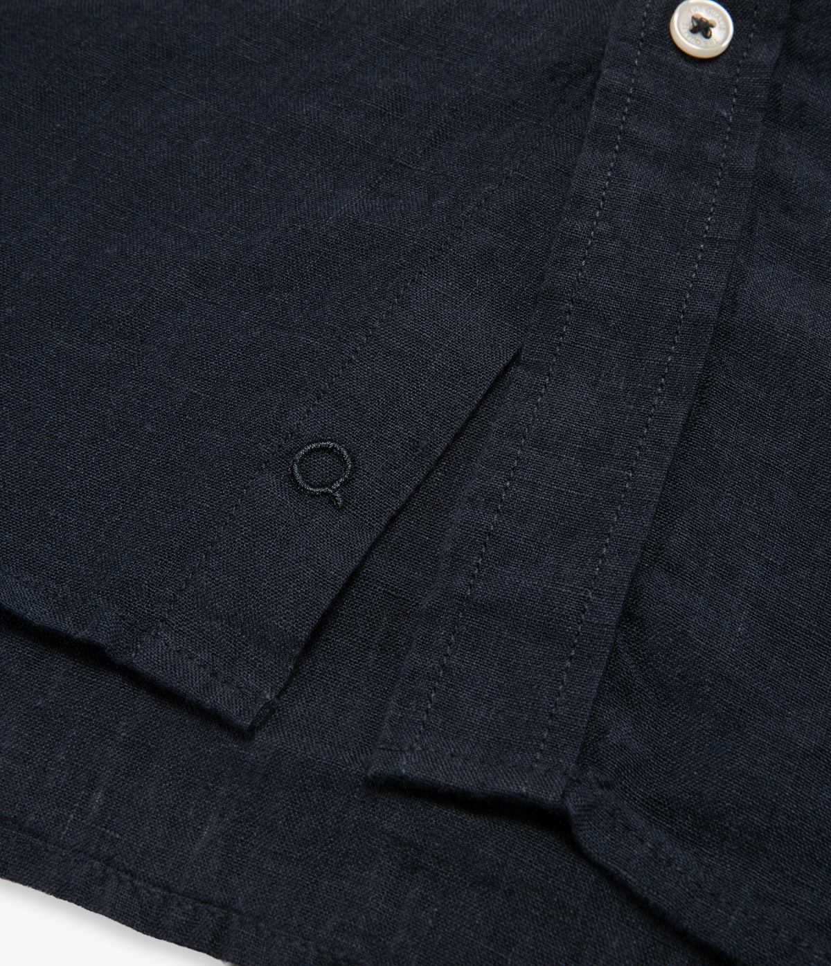 Camisa Hombre Lino Manga Larga Azul Marino Sicilia