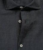 Camisa Hombre Lino Manga Larga Amalfi Gris Marengo