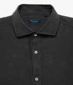 Camisa Hombre Lino Manga Larga Amalfi Gris Marengo