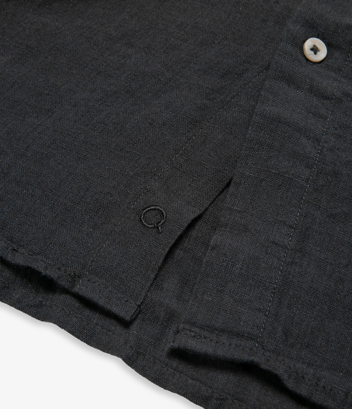 Camisa Hombre Lino Manga Larga Amalfi Gris Marengo