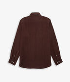 Camisa Hombre Lino Manga Larga Amalfi Burdeo