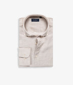 Camisa Hombre Lino Manga Larga Amalfi Beige