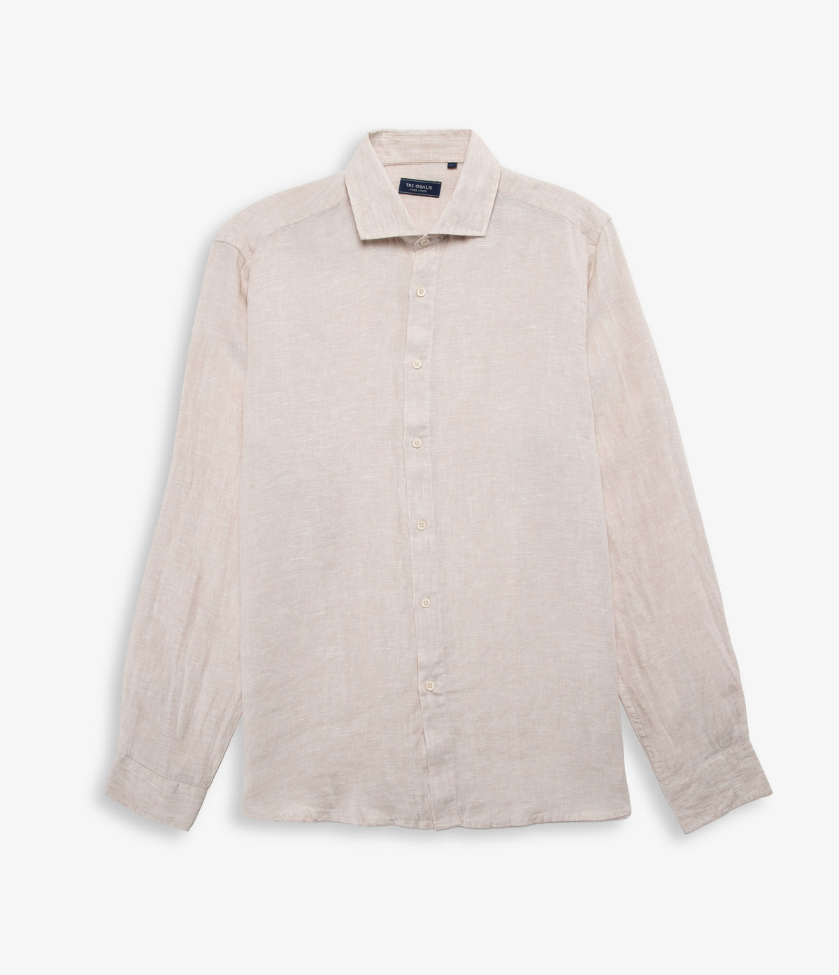 Camisa Hombre Lino Manga Larga Amalfi Beige