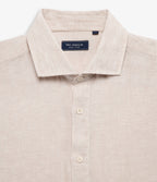 Camisa Hombre Lino Manga Larga Amalfi Beige