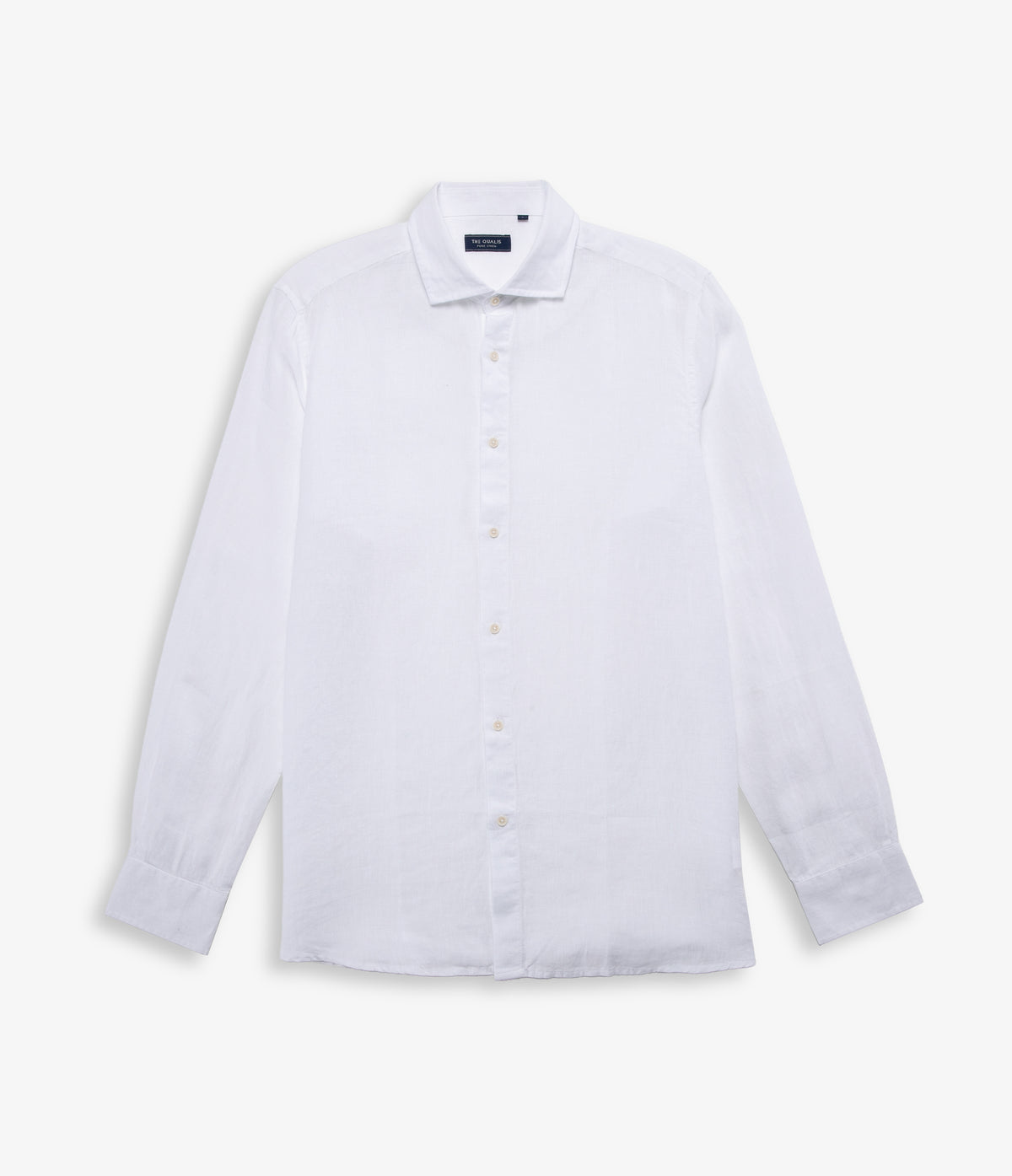 Camisa Hombre Lino Manga Larga Amalfi Blanco