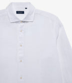Camisa Hombre Lino Manga Larga Amalfi Blanco