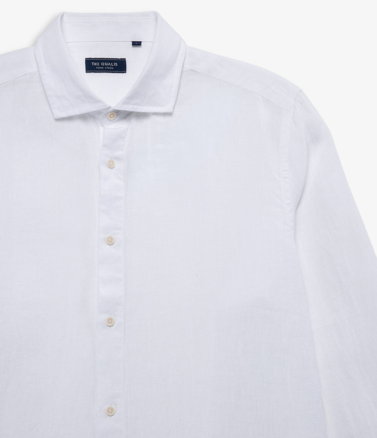 Camisa Hombre Lino Manga Larga Amalfi Blanco