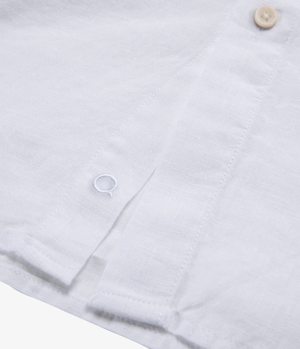 Camisa Hombre Lino Manga Larga Amalfi Blanco