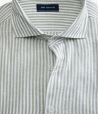 Camisa Hombre Lino Rayon Pitt Verde