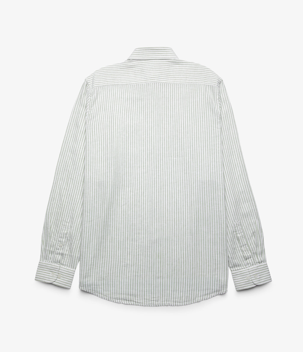 Camisa Hombre Lino Rayon Pitt Verde