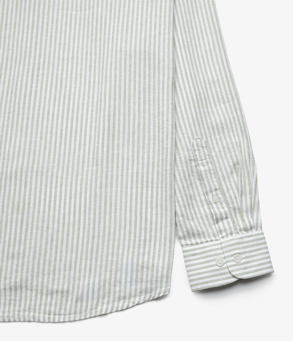Camisa Hombre Lino Rayon Pitt Verde