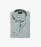 Camisa Hombre Tencel Manga Larga Verde Mark