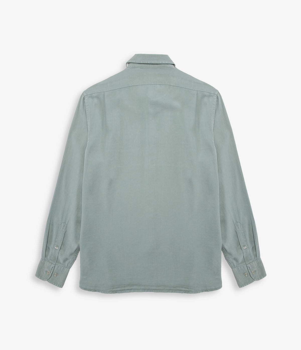 Camisa Hombre Tencel Manga Larga Verde Mark