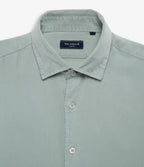 Camisa Hombre Tencel Manga Larga Verde Mark