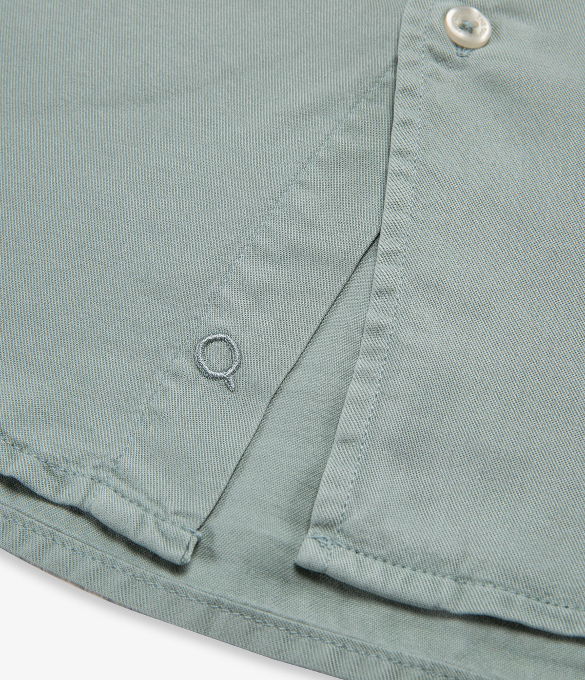 Camisa Hombre Tencel Manga Larga Verde Mark