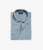 Camisa Hombre Tencel Manga Larga Celeste Mark