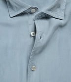 Camisa Hombre Tencel Manga Larga Celeste Mark