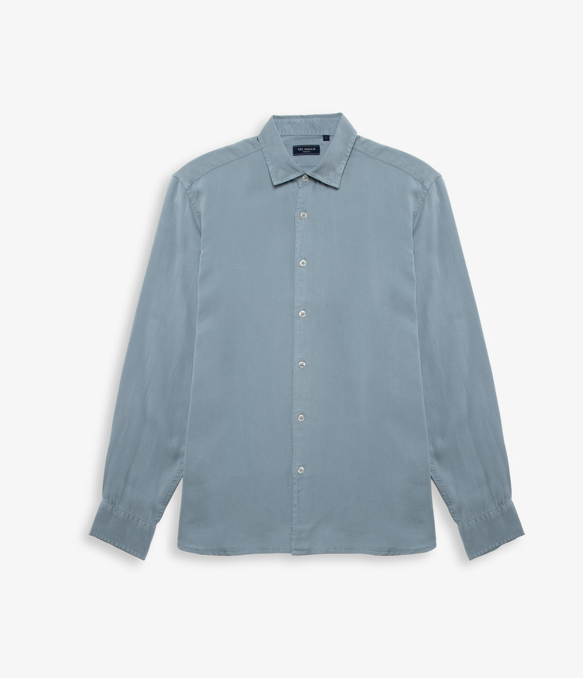 Camisa Hombre Tencel Manga Larga Celeste Mark
