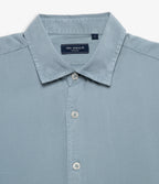 Camisa Hombre Tencel Manga Larga Celeste Mark