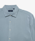 Camisa Hombre Tencel Manga Larga Celeste Mark