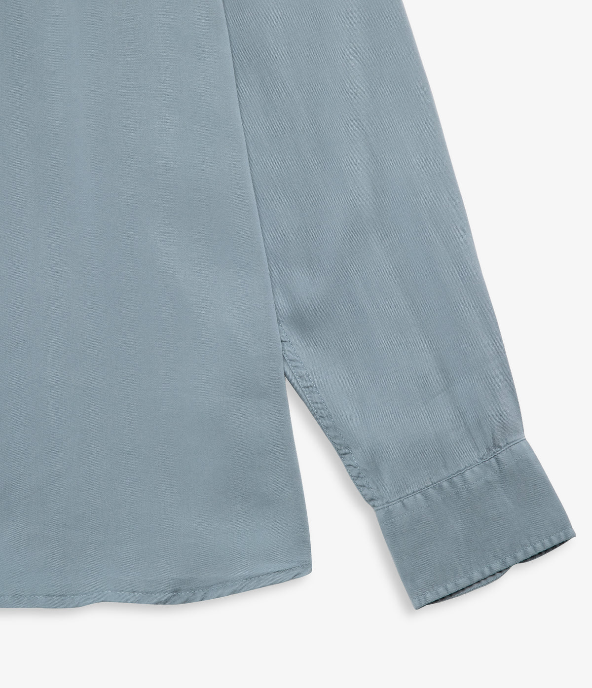 Camisa Hombre Tencel Manga Larga Celeste Mark