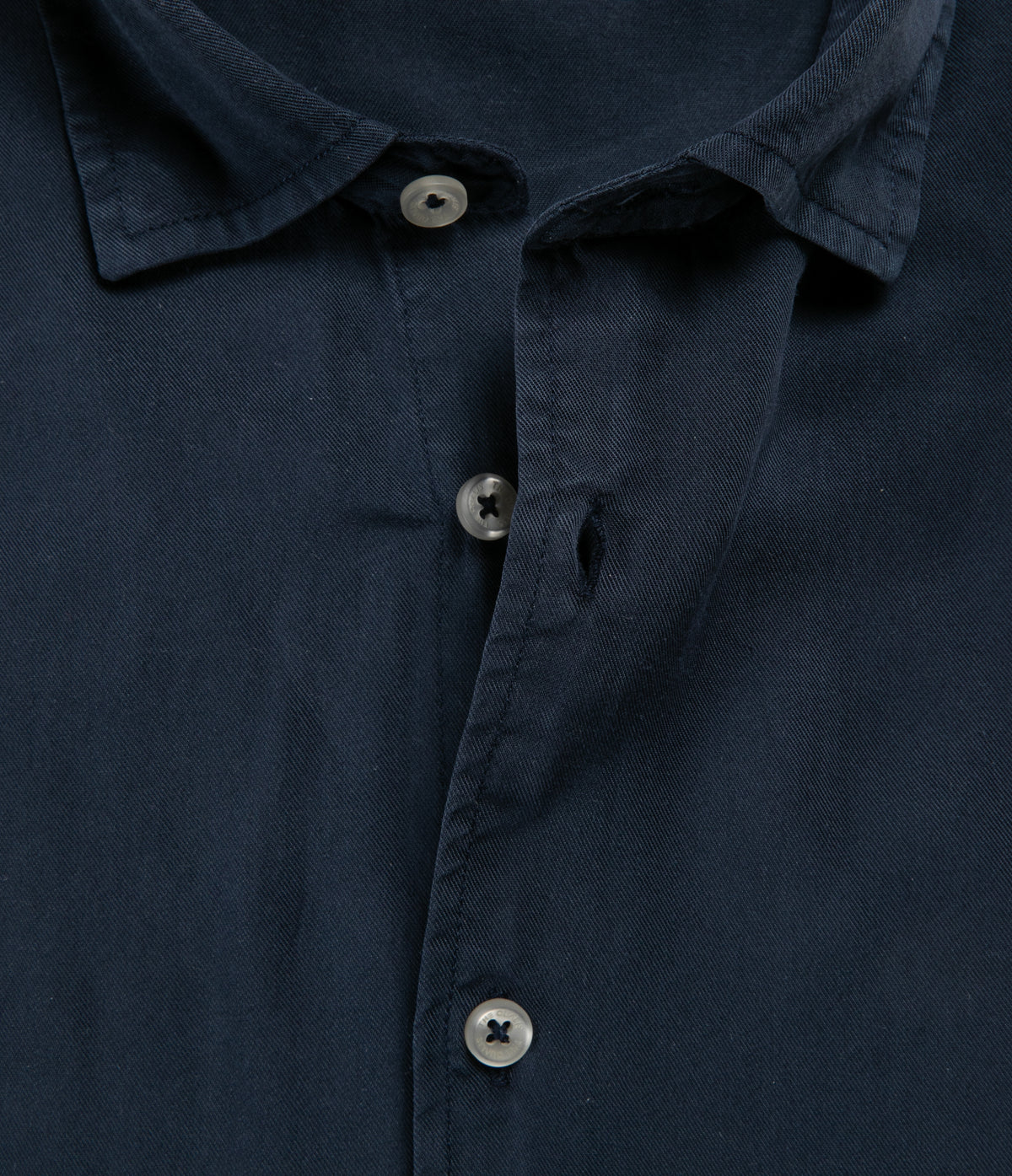 Camisa Hombre Tencel Manga Larga Azul Mark