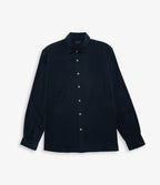 Camisa Hombre Tencel Manga Larga Azul Mark