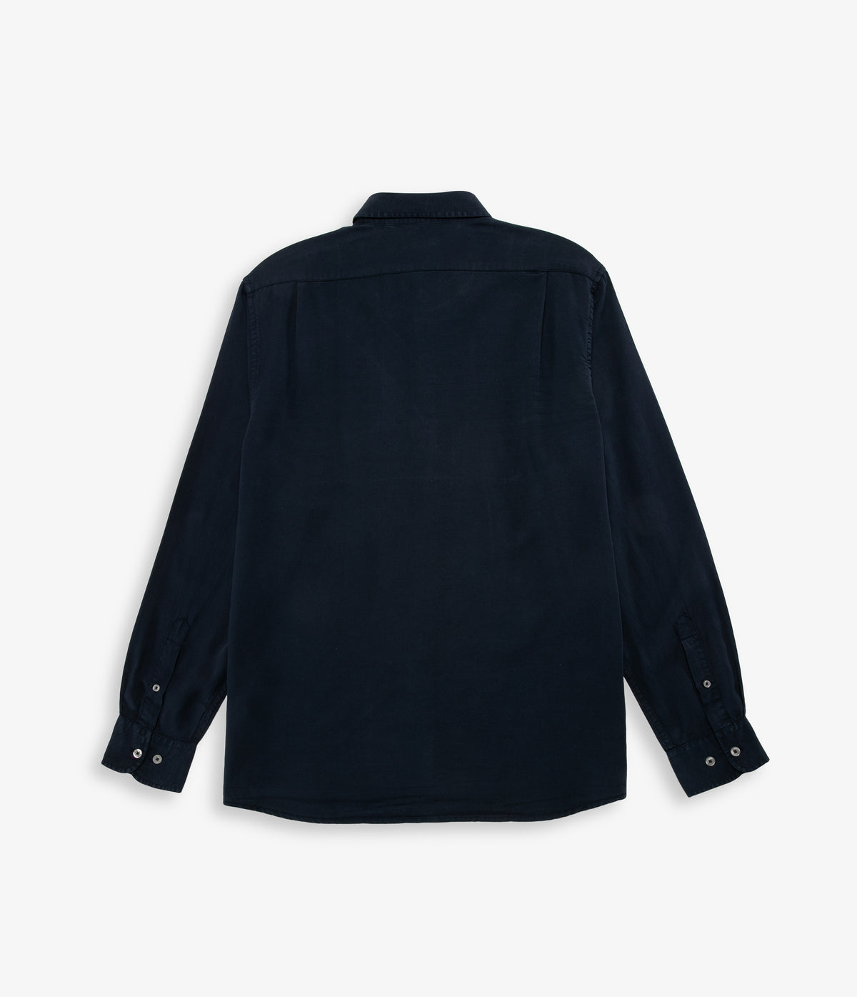 Camisa Hombre Tencel Manga Larga Azul Mark