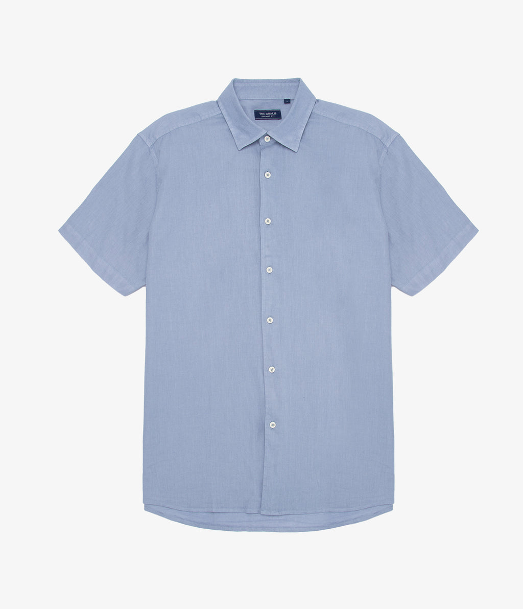 Camisa Hombre Tom M/Corta Celeste