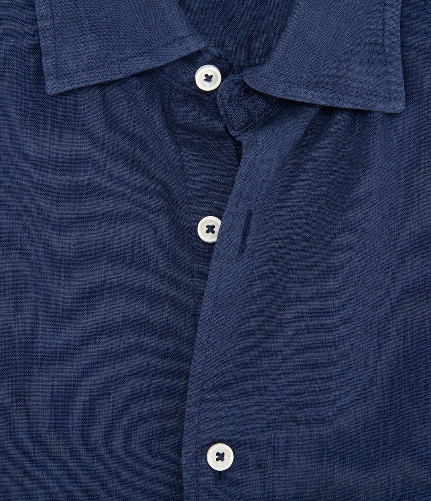 Camisa Hombre Tom  M/Corta Azul Oscuro