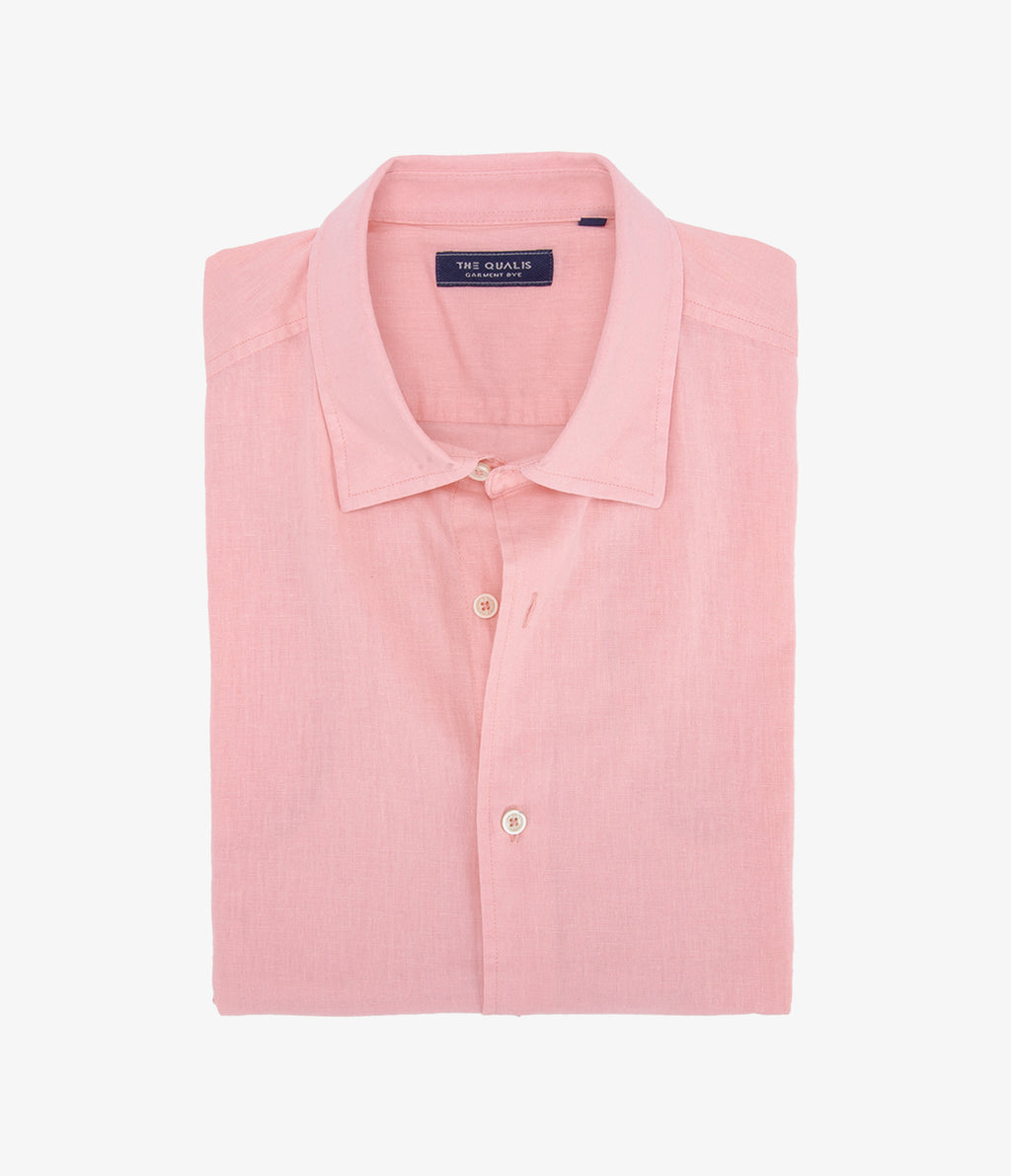 Camisa Hombre Tom  M/Corta Naranjo