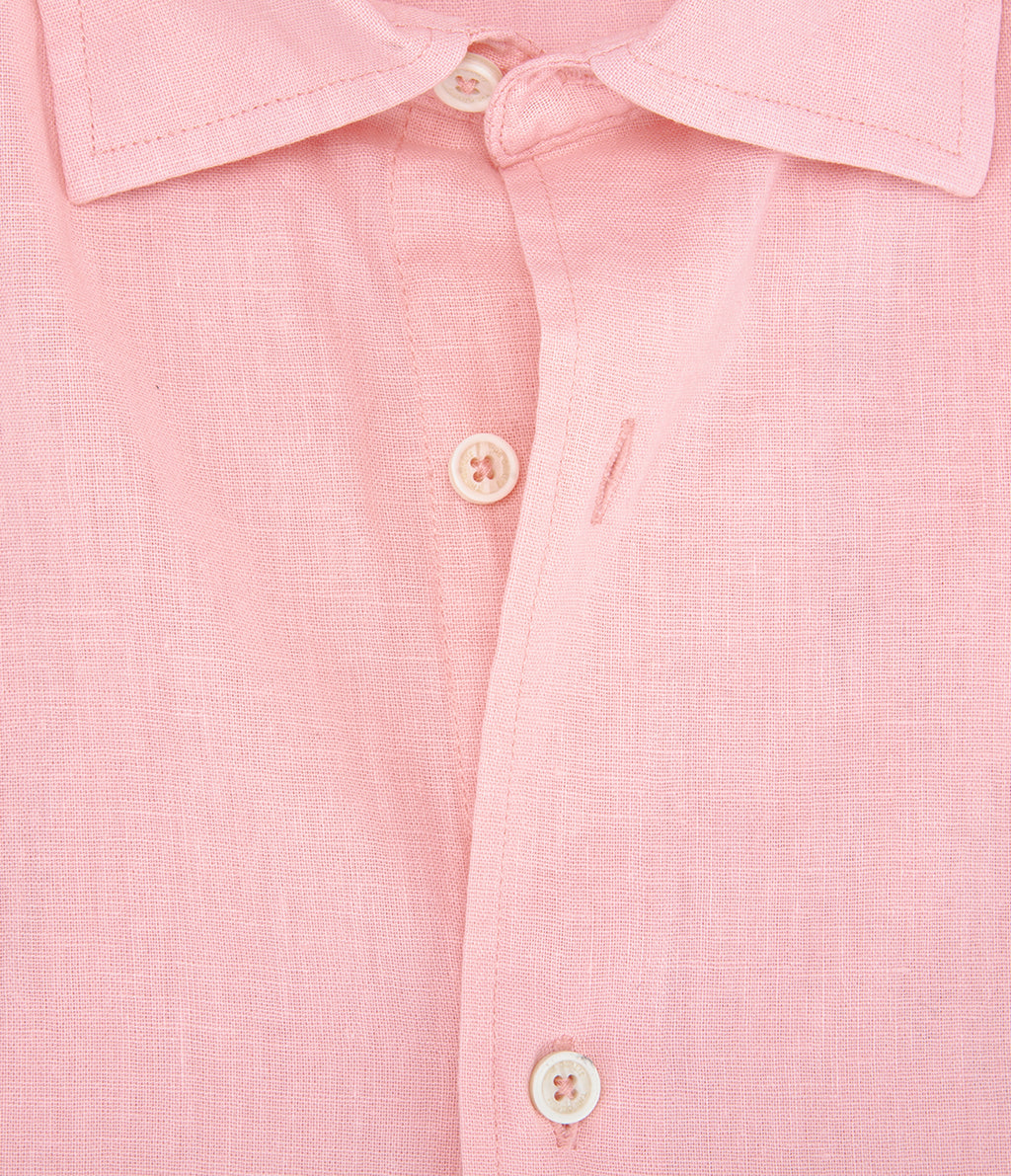 Camisa Hombre Tom  M/Corta Naranjo