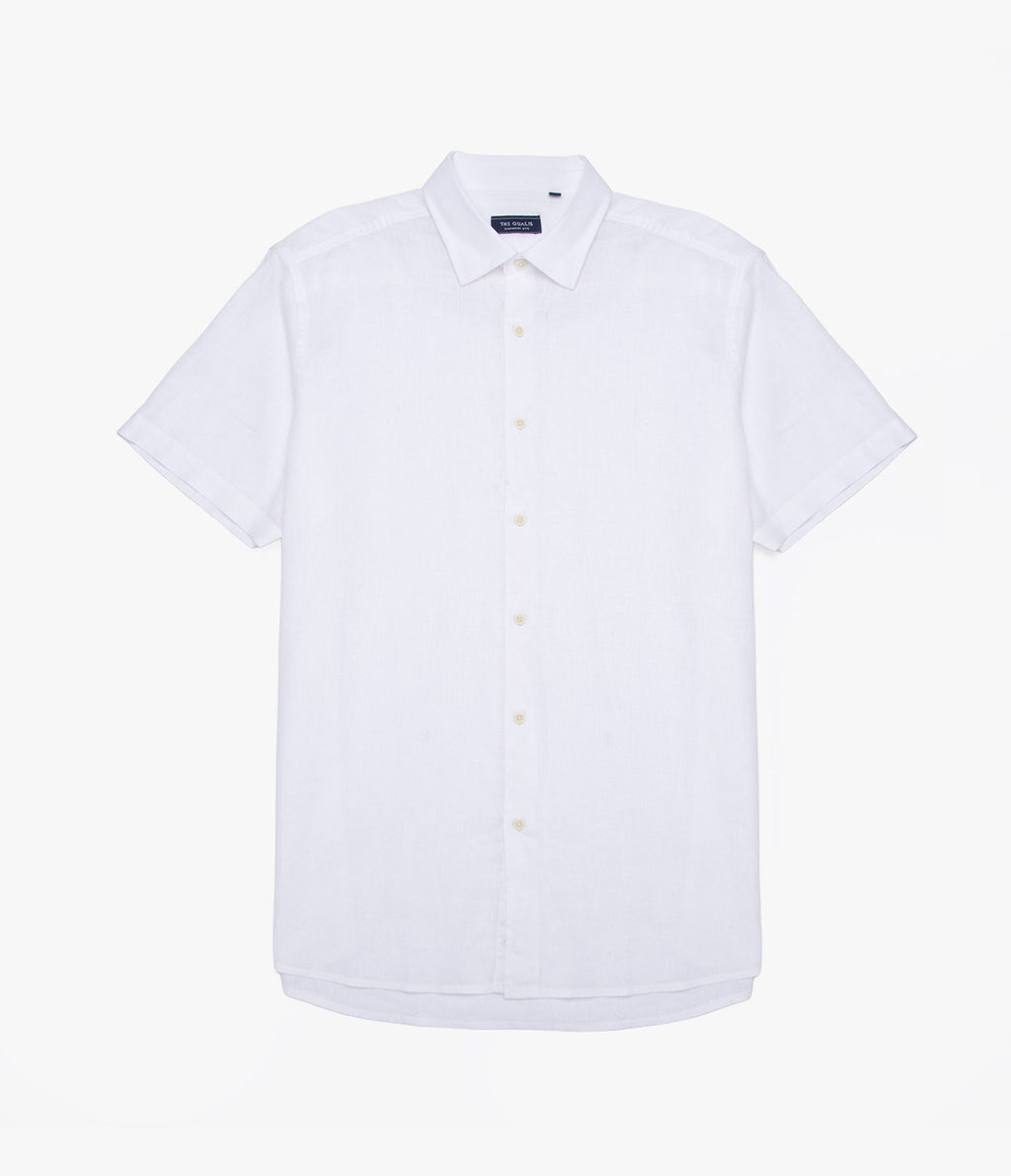 Camisa Hombre Tom M/Corta Blanco