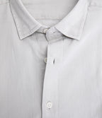 Camisa Hombre Tencell Manga Corta Gris Claro Leo