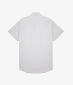 Camisa Hombre Tencell Manga Corta Gris Claro Leo