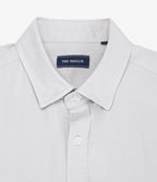 Camisa Hombre Tencell Manga Corta Gris Claro Leo