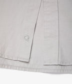Camisa Hombre Tencell Manga Corta Gris Claro Leo