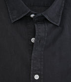 Camisa Hombre Tencell Manga Corta Gris Marengo Leo