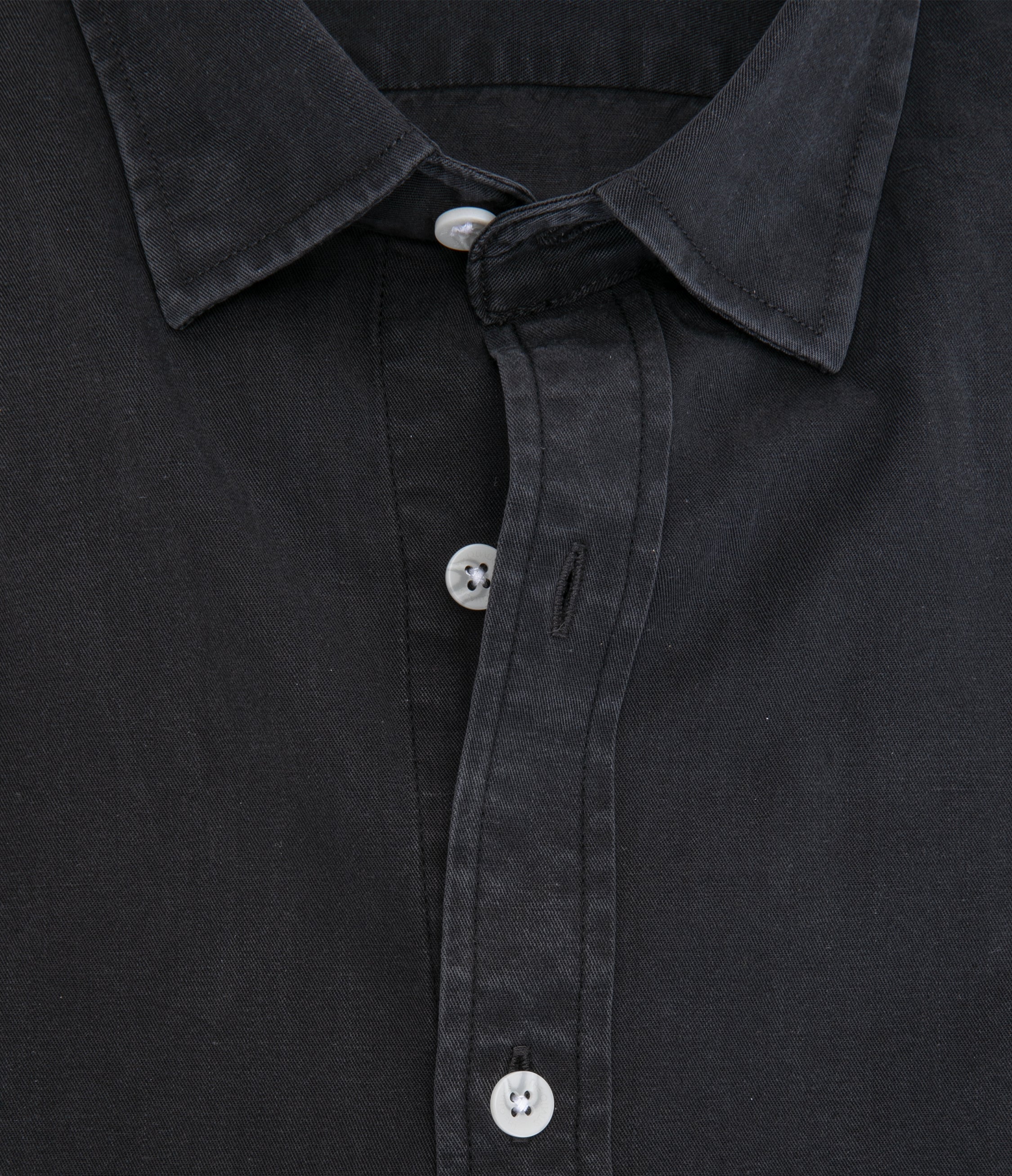 Camisa Hombre Tencell Manga Corta Gris Marengo Leo