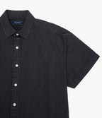 Camisa Hombre Tencell Manga Corta Gris Marengo Leo