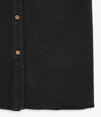 Camisa Hombre Lino Manga Corta Gris Marengo Waffle