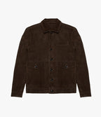 Chaqueta Hombre 100% Cuero Gamuza Café Matias