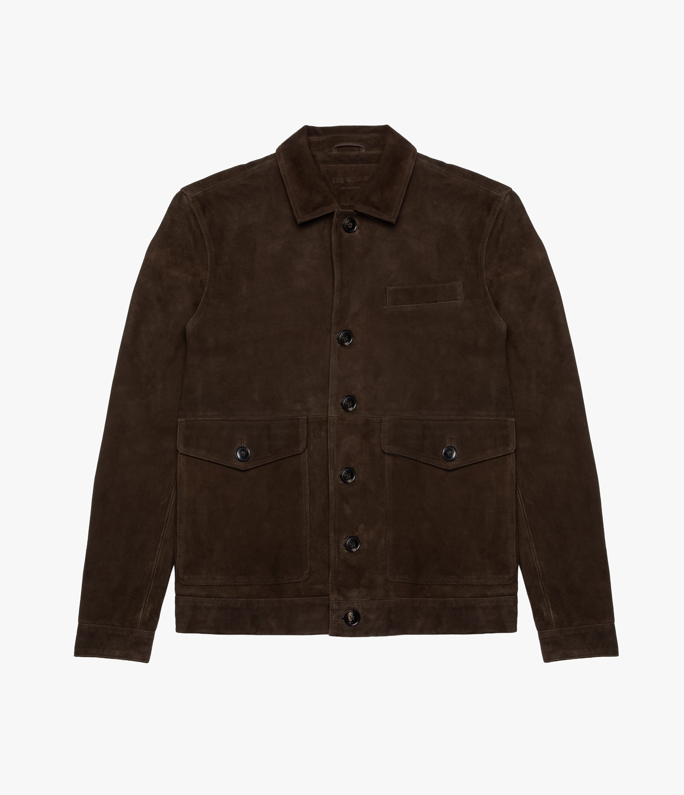 Chaqueta Hombre 100% Cuero Gamuza Café Matias
