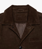 Chaqueta Hombre 100% Cuero Gamuza Café Matias